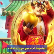 tabela jogo general imprimir